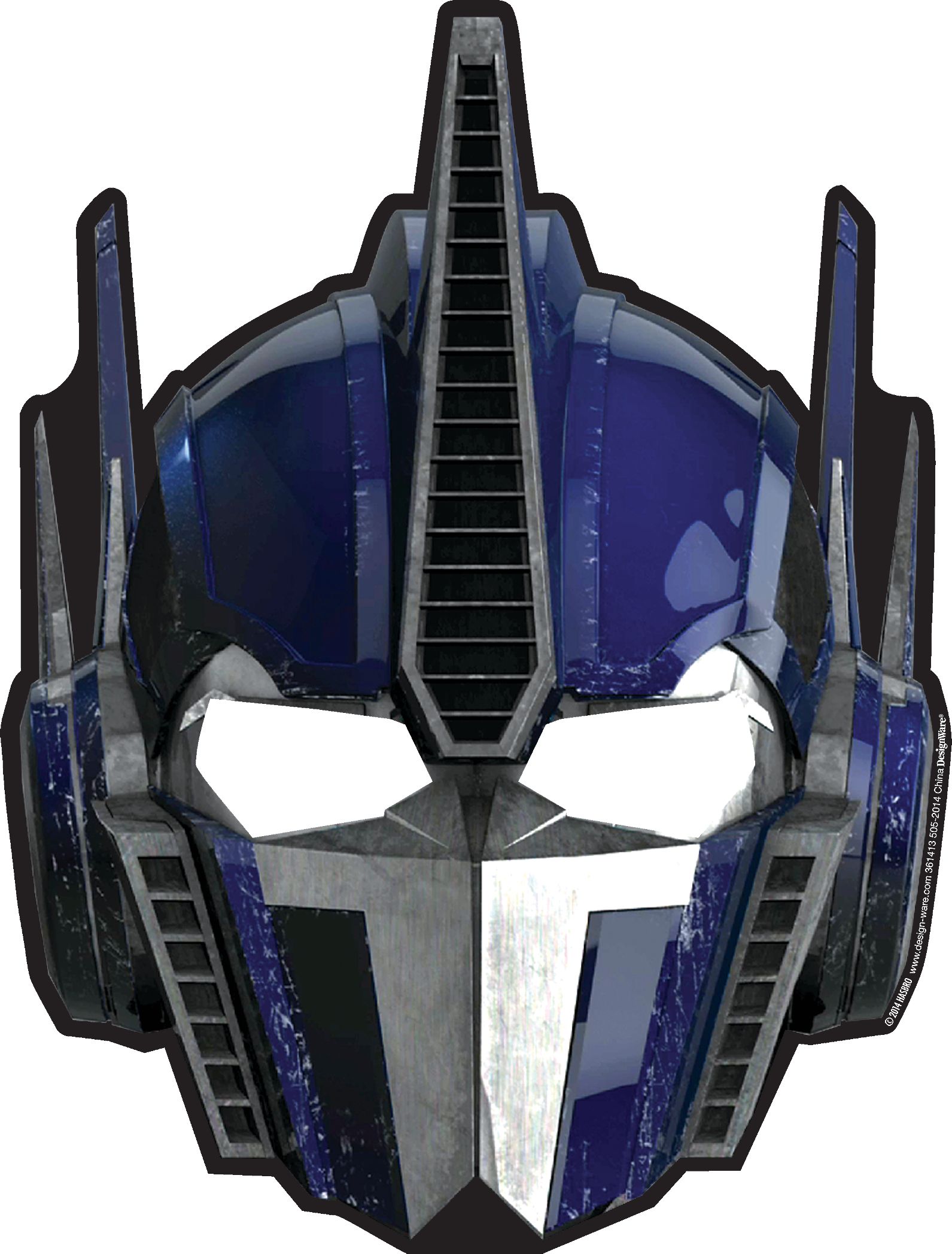 Transformers Birthday Party Paper Masks, 8-pk Front_Flat