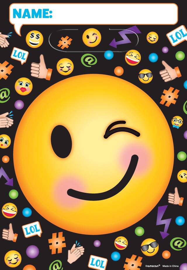 Sacs à surprises Smiley, paq. 8 Front_Flat