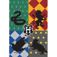 Sacs-cadeaux pour fête d’anniversaire Harry Potter, paq. 8 Front_Flat