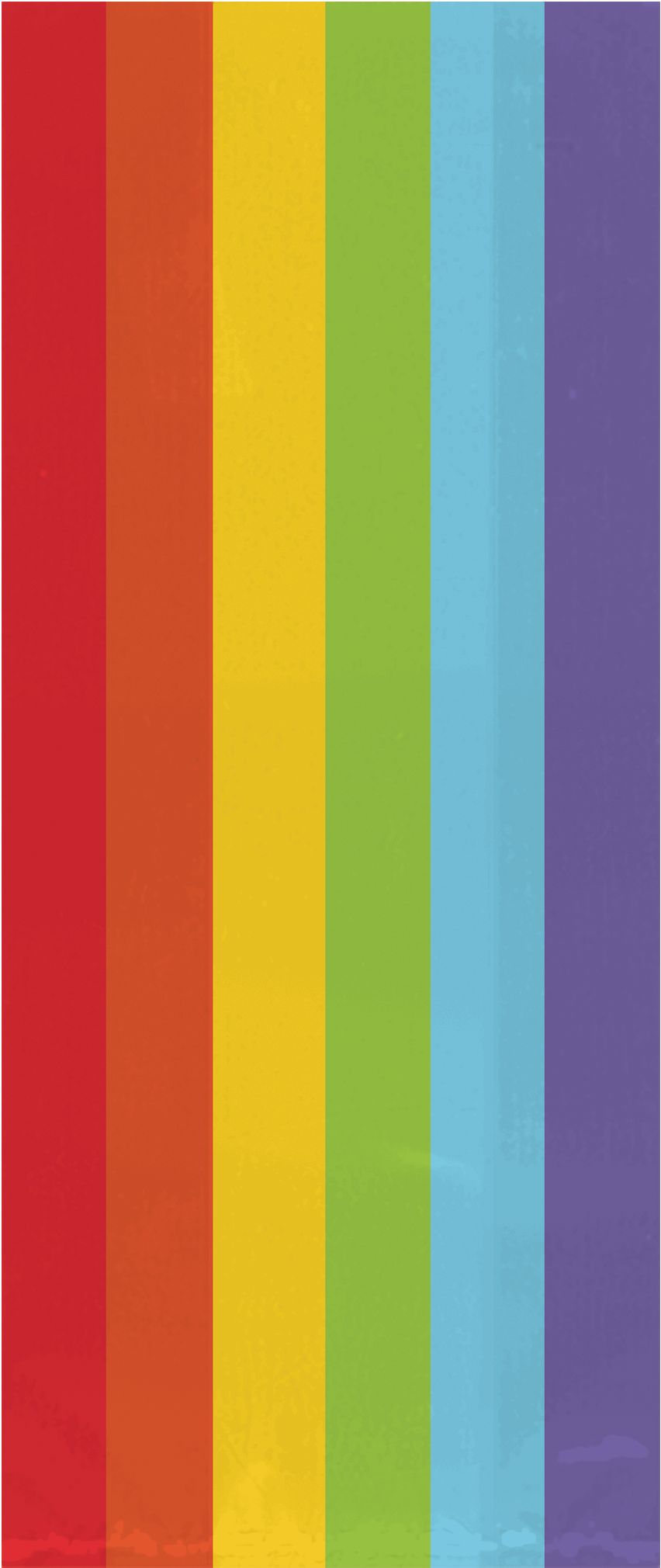 Paper Bags, Multi-Coloured, Rainbow, 11-in, 25-pk, for Birthday/Pride Front_Flat