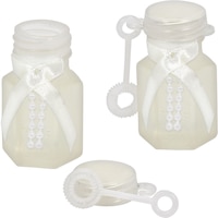 Bubble Wand Tubes, White, 24-pk, Ages 3+, for Wedding/Anniversary Front_Elevated
