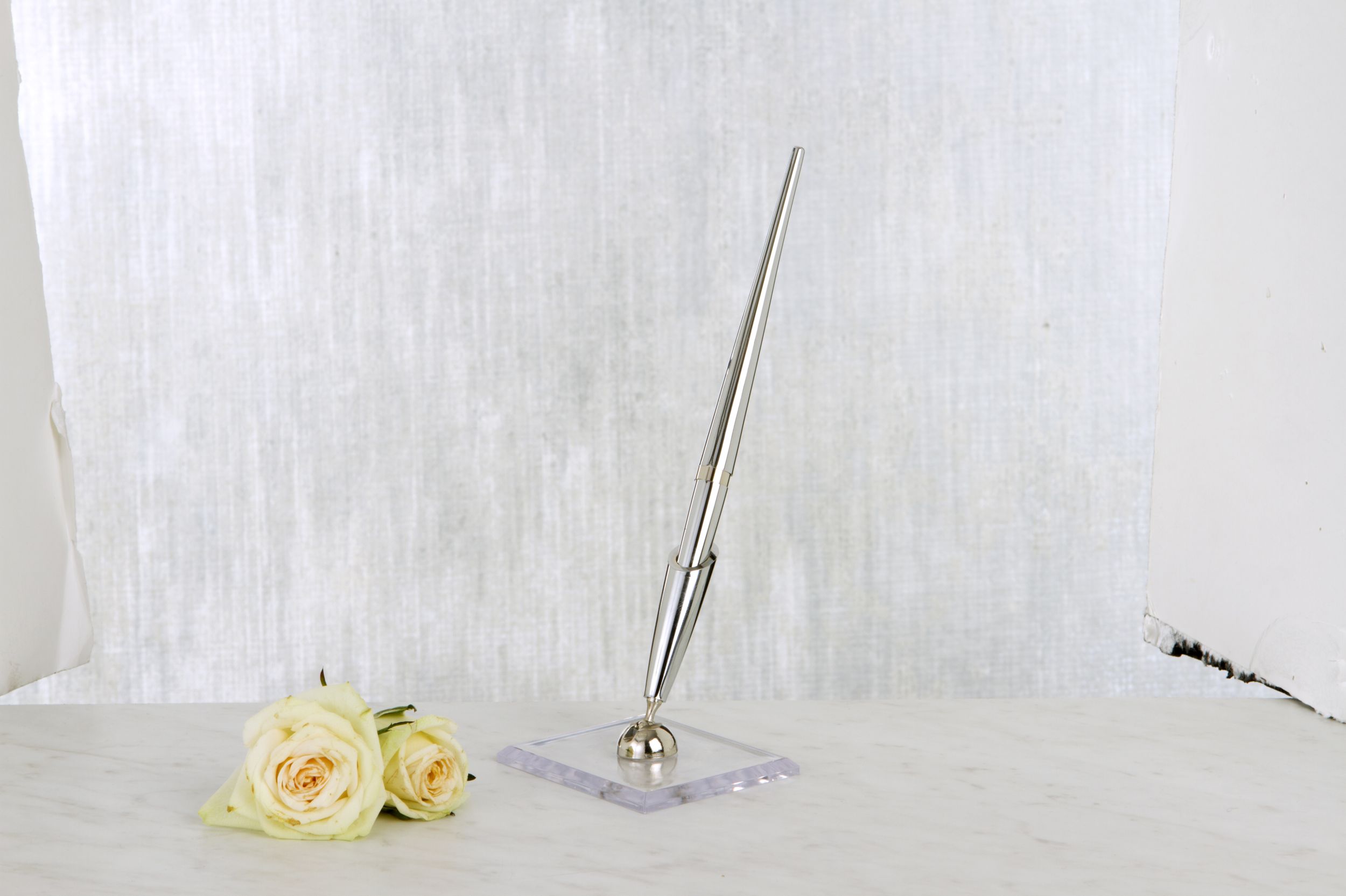 Porte-stylos argenté, paq. 2 Front_Angled_Left