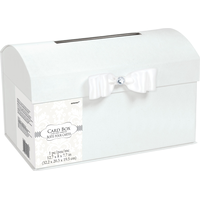 Wedding Card Holder Box with Bow Front_Three_Fourths_Angled_Right