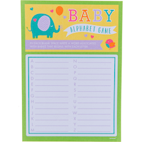 Alphabet Baby Shower Game Front_Flat