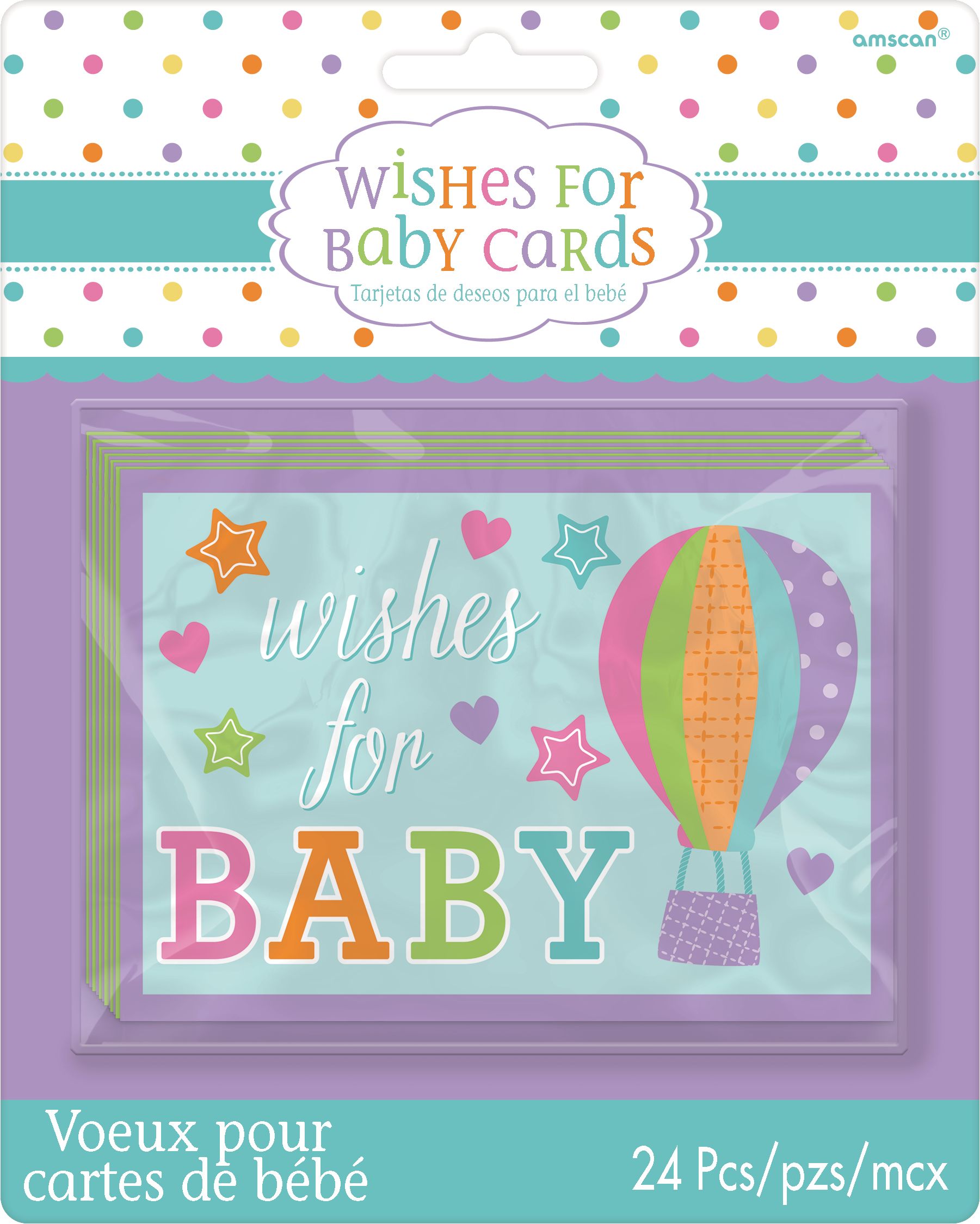 Baby Shower Wishes for Baby Cards, 24-pk Front_Flat