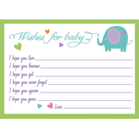 Cartes de fête prénatale Wishes for Baby, paq. 24 Front_Flat