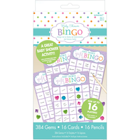 Bingo Baby Shower Game, 14-pc Front_Flat