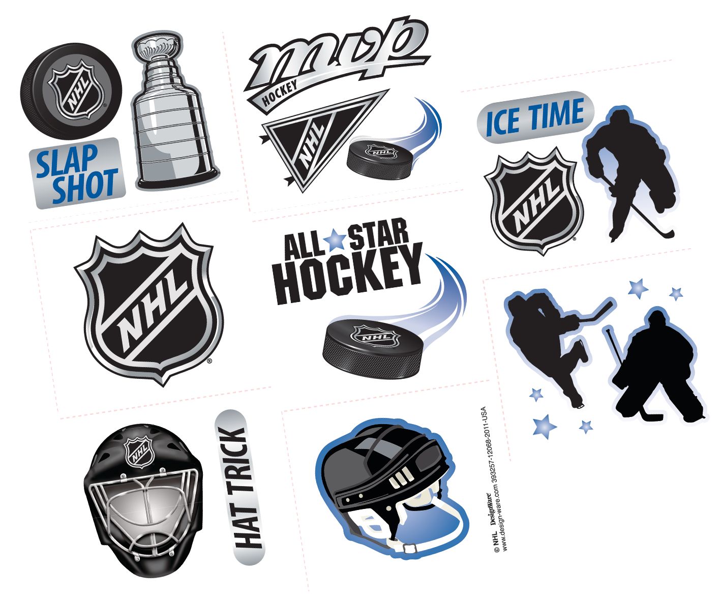 NHL Tattoos, 8-pk Overhead_Flat