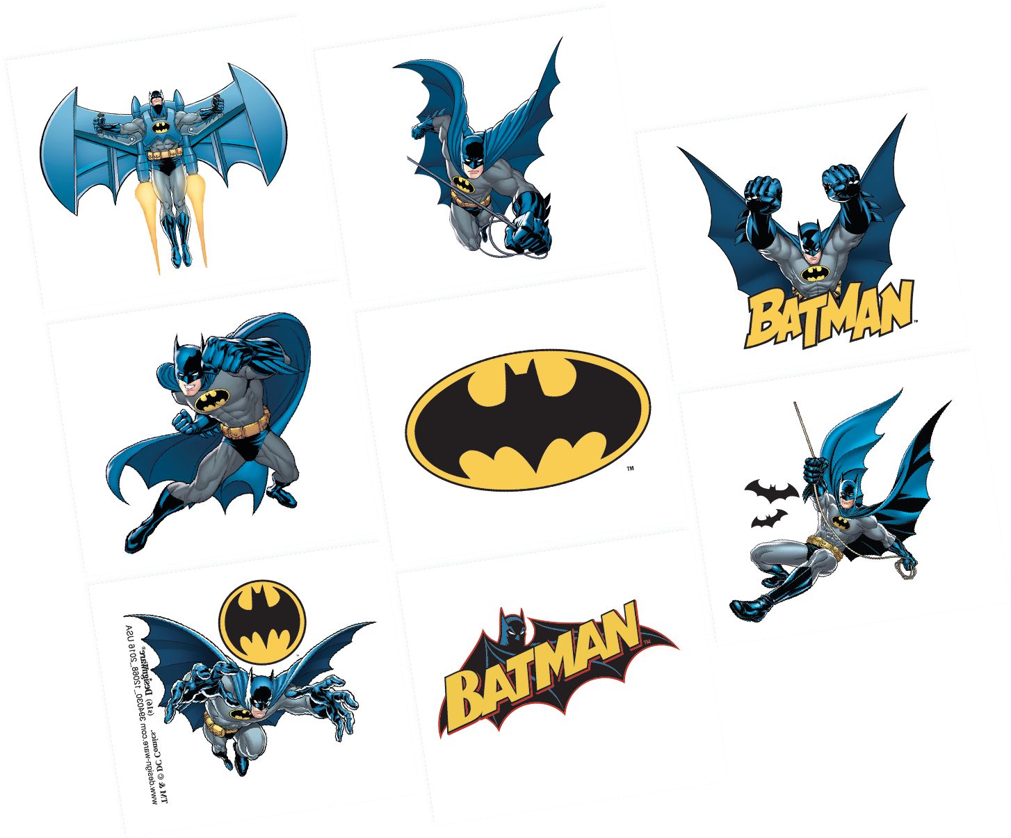 Batman Tattoos, 1 Sheet Front_Angled_Right