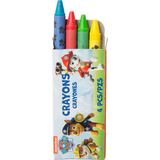 Nickelodeon PAW Patrol Coloured Crayons Stationary, Blue/Red/Green/Yellow, 6-pk, for Arts & Crafts/Birthday Favour Front_Flat