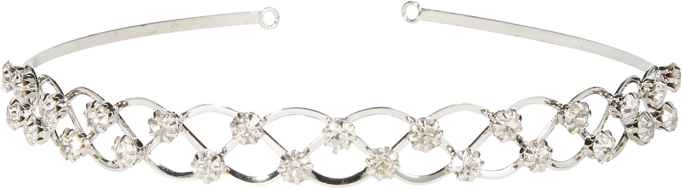 Diadème pour mariée, argent, taille unique, accessoire portable pour mariages Front_Elevated