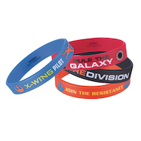 Star Wars 7 The Force Awakens Silicone Wristbands for Birthday Party Favours, 4-pk Composite_or_Mixed