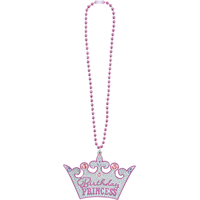 Birthday Princess Crown Birthday Necklace Overhead_Flat