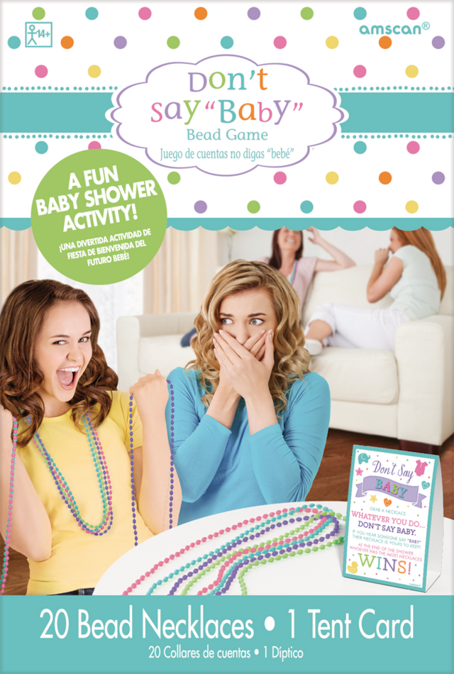 Don't Say Baby Bead Necklace Baby Shower Game Party City