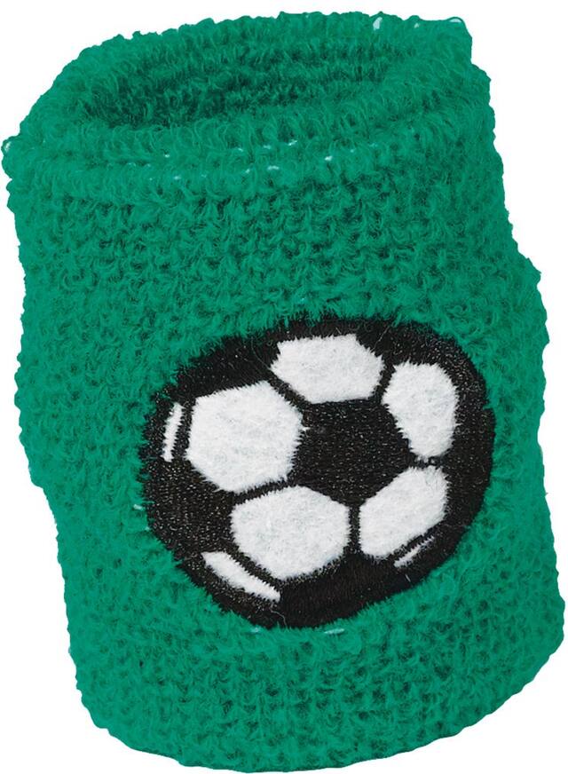 Soccer Sweat Bands, Green, One Size, Wearable Accessory for Sports Front_Angled_Right