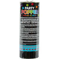 Confetti Cannon Poppers, Multi-Coloured, 12-pk, for New Year's Eve/Birthday Party Front_Flat