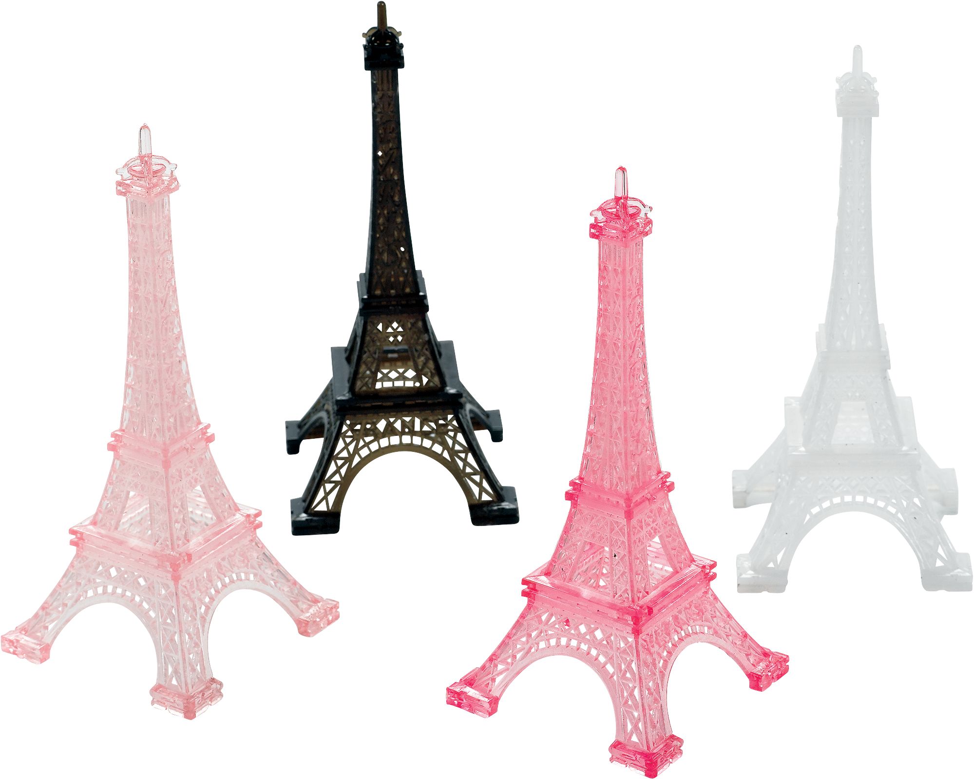 A Day in Paris Eiffel Tower Table Decorations, 4-pk Composite_or_Mixed