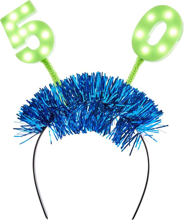 Serre-tête bopper 50e&nbsp;anniversaire, lumineux Front_Flat