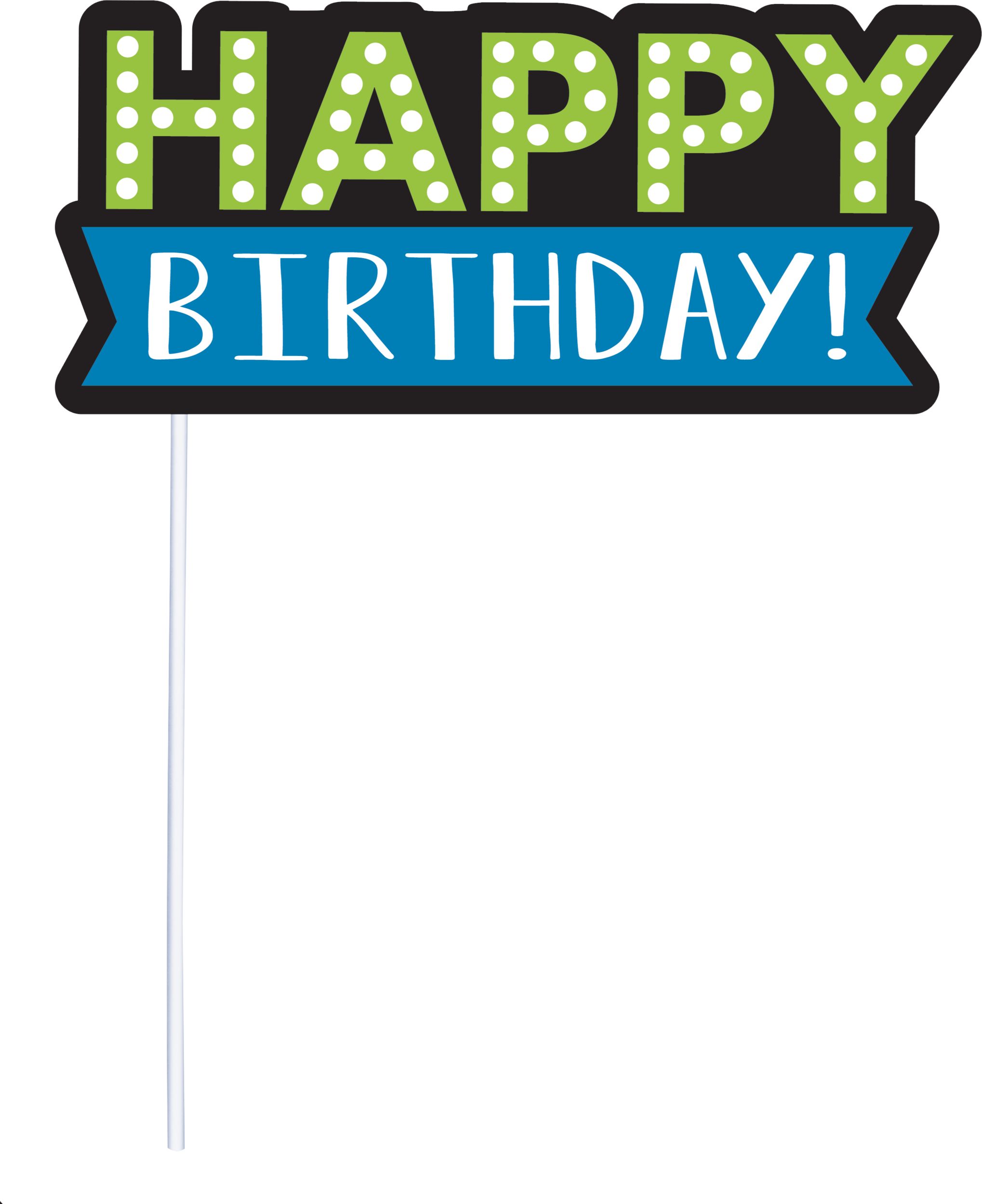 Accessoires cabine photographique Anniversaire marquant, paq. 13 Front_Flat