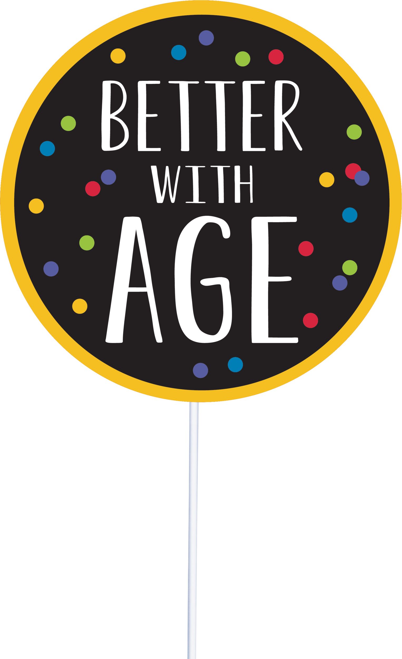 Accessoires cabine photographique Anniversaire marquant, paq. 13 Front_Flat