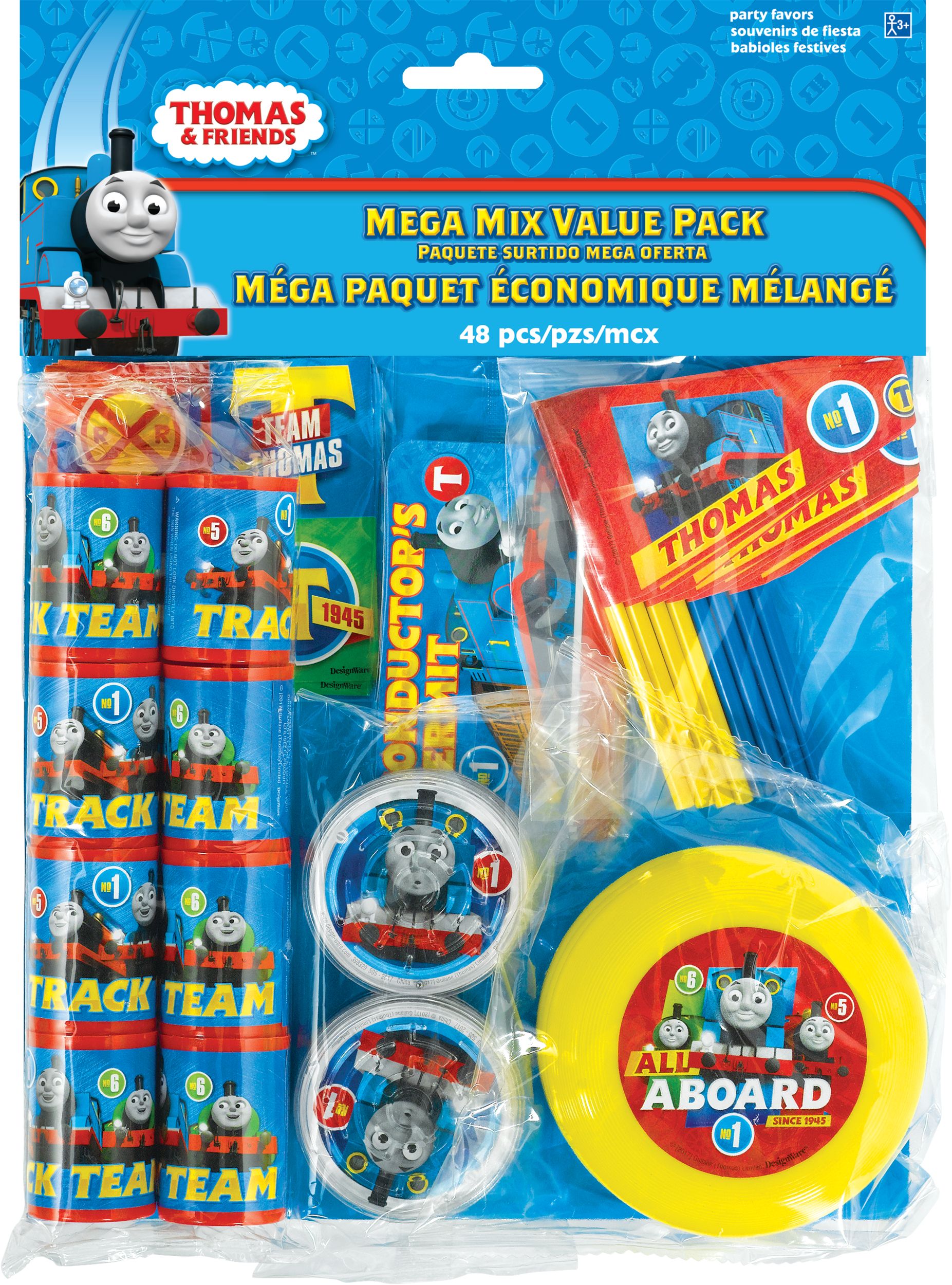 Thomas the Tank Engine Birthday Party Favour Pack, 48-pc Front_Flat