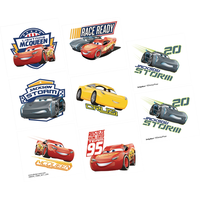 Tatouages temporaires cadeau-surprise Disney Les Bagnoles 3 faciles à appliquer, paq. 8, 4 ans et plus Overhead_Flat