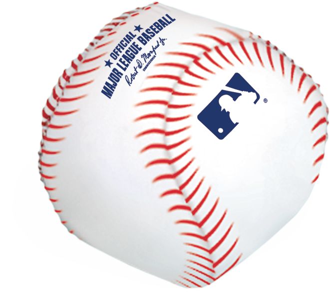 Major League Baseball MLB Rawlings Plush Rawlings Ball Toy Favours, White/Red, 12-pk, for Birthday/Sports/Party Favour Overhead_Plunge