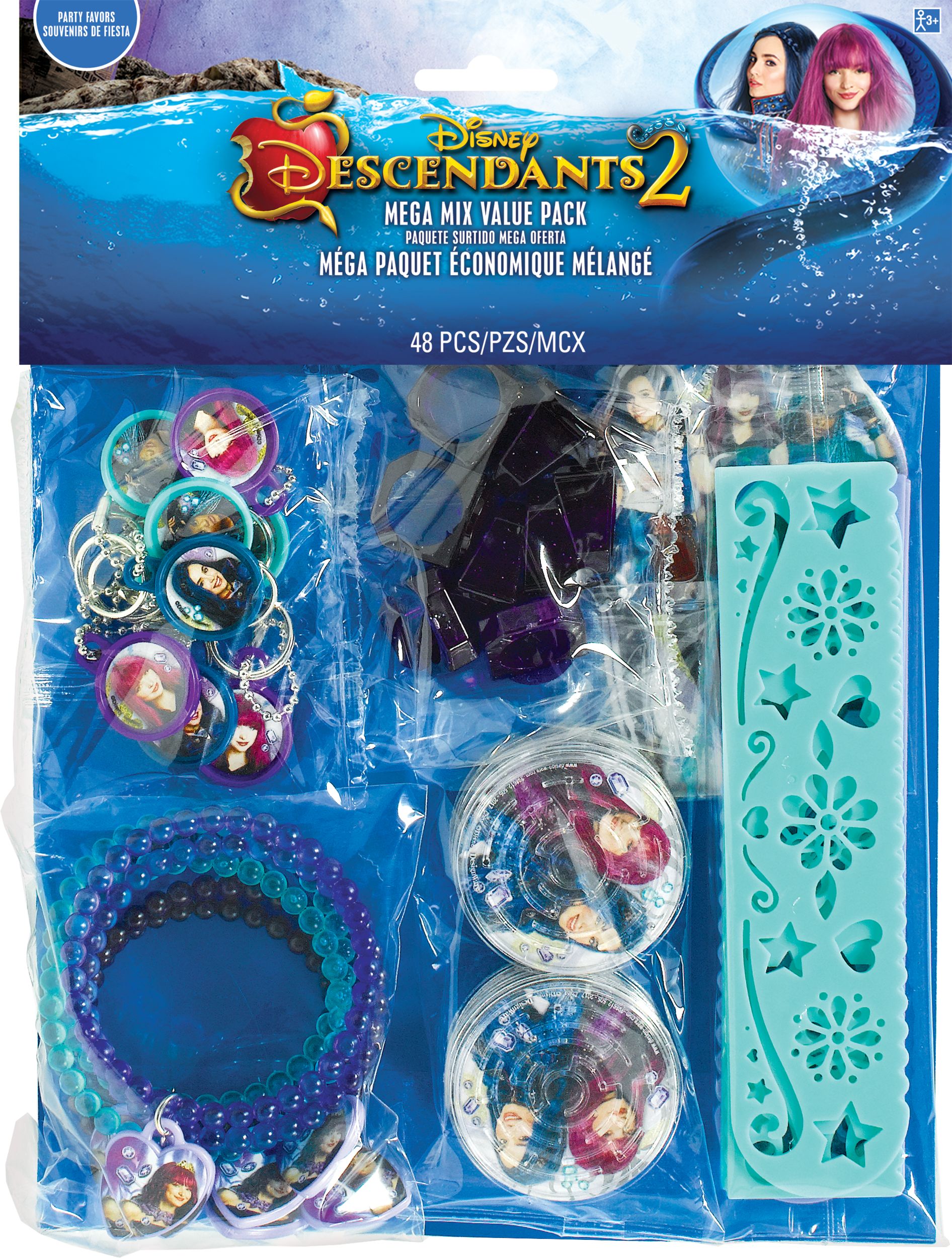 Descendants 2 Birthday Party Favour Pack, 48-pc Front_Flat
