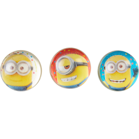 Minions Bounce Balls for Birthday Party Favours, 6-pk Front_Flat