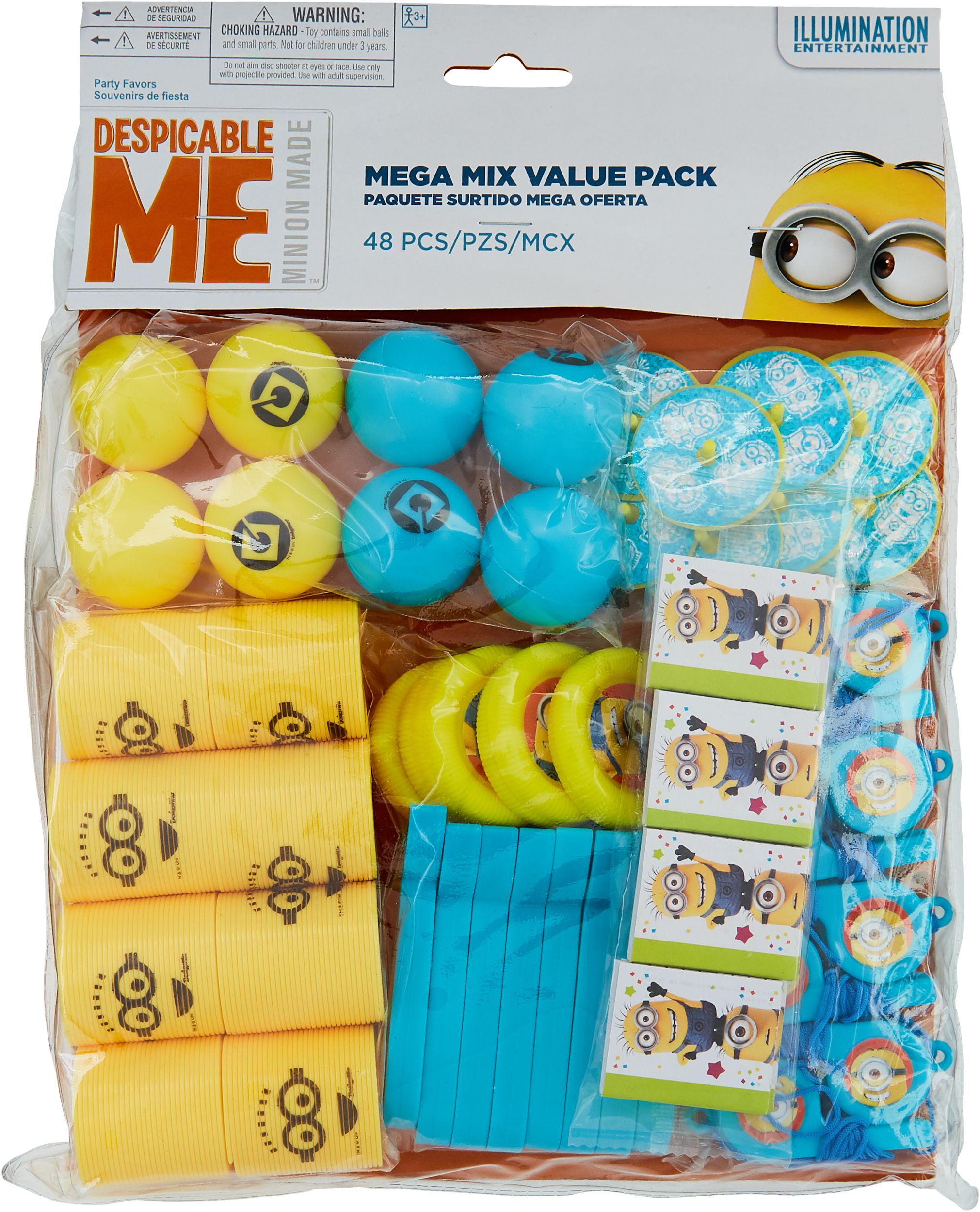 Minions Birthday Party Favour Pack, 48-pc Front_Flat
