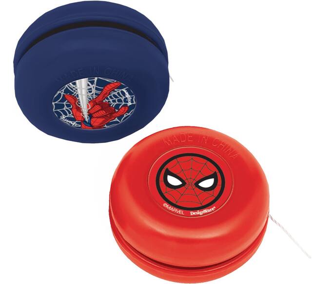 Marvel Spider-Man Webbed Wonder Yo-Yos for Birthday Party Favours, 12-pk, Ages 3+ Composite_or_Mixed