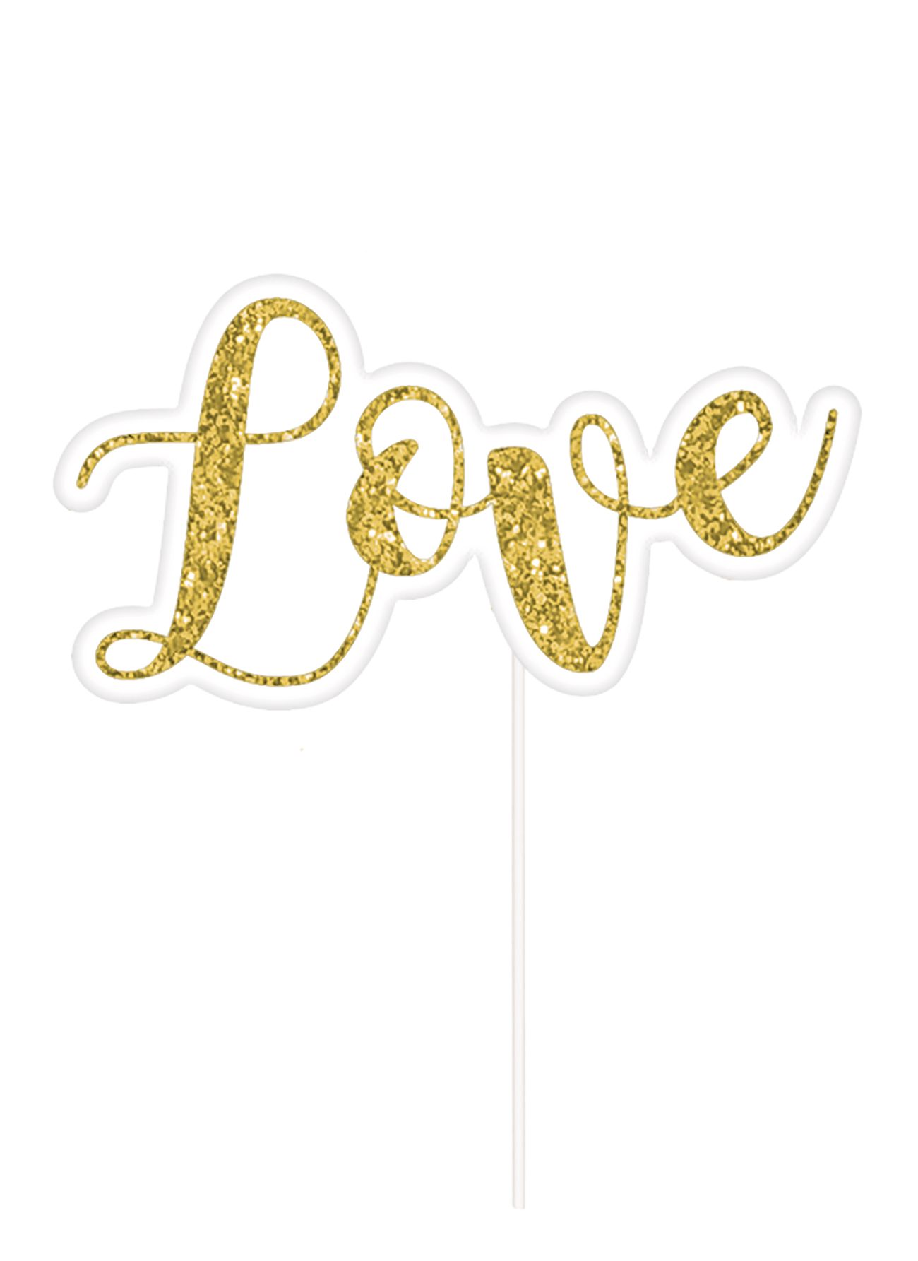 Accessoires cabine photographique Mariage à paillettes dorées Front_Flat