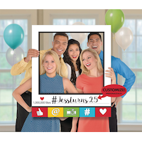 DIY Customizable Photo Frame Kit Decoration, Multi-Coloured, 35-in, for Birthday/Wedding Party Front_Flat