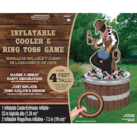 Inflatable Ring Toss Cowboy Cooler Front_Flat