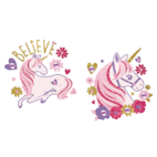 Magical Rainbow Unicorn Floral Cut-outs