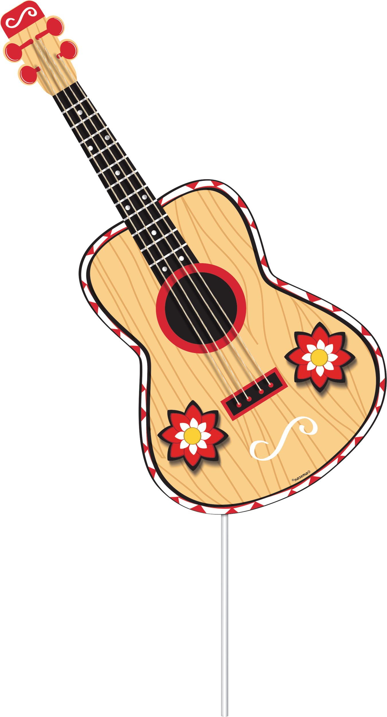 Fiesta "Let's Get Loco" Photo Booth Sign Props, Yellow/Red/Black, 22.5-in, 12-pk, for Cinco de Mayo/Fiesta/Summer Party Front_Flat