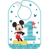 Bavette 1er&nbsp;anniversaire Mickey&nbsp;Mouse Front_Flat