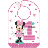 Bavette 1er&nbsp;anniversaire Minnie Mouse Front_Flat
