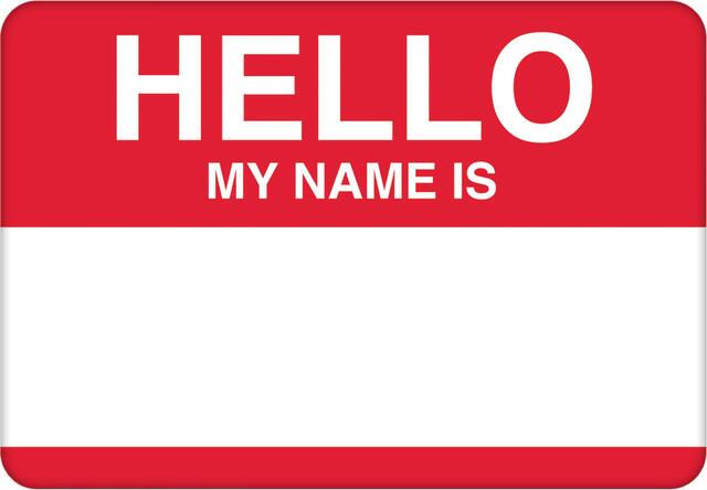 Red Border Hello Name Tags, 100-pk Front_Flat