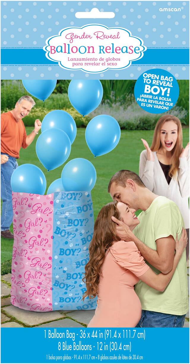 Boy Gender Reveal Balloon Kit Front_Flat