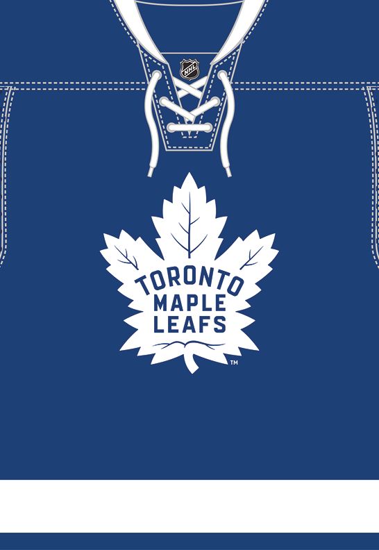 Toronto Maple Leafs NHL Pro Hockey Sports Party Invitations