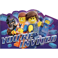 The LEGO Movie 2: The Second Part Invitations, 8-pk Front_Flat