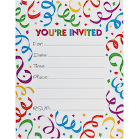 Fanfare Invitations, 50-pk Front_Flat