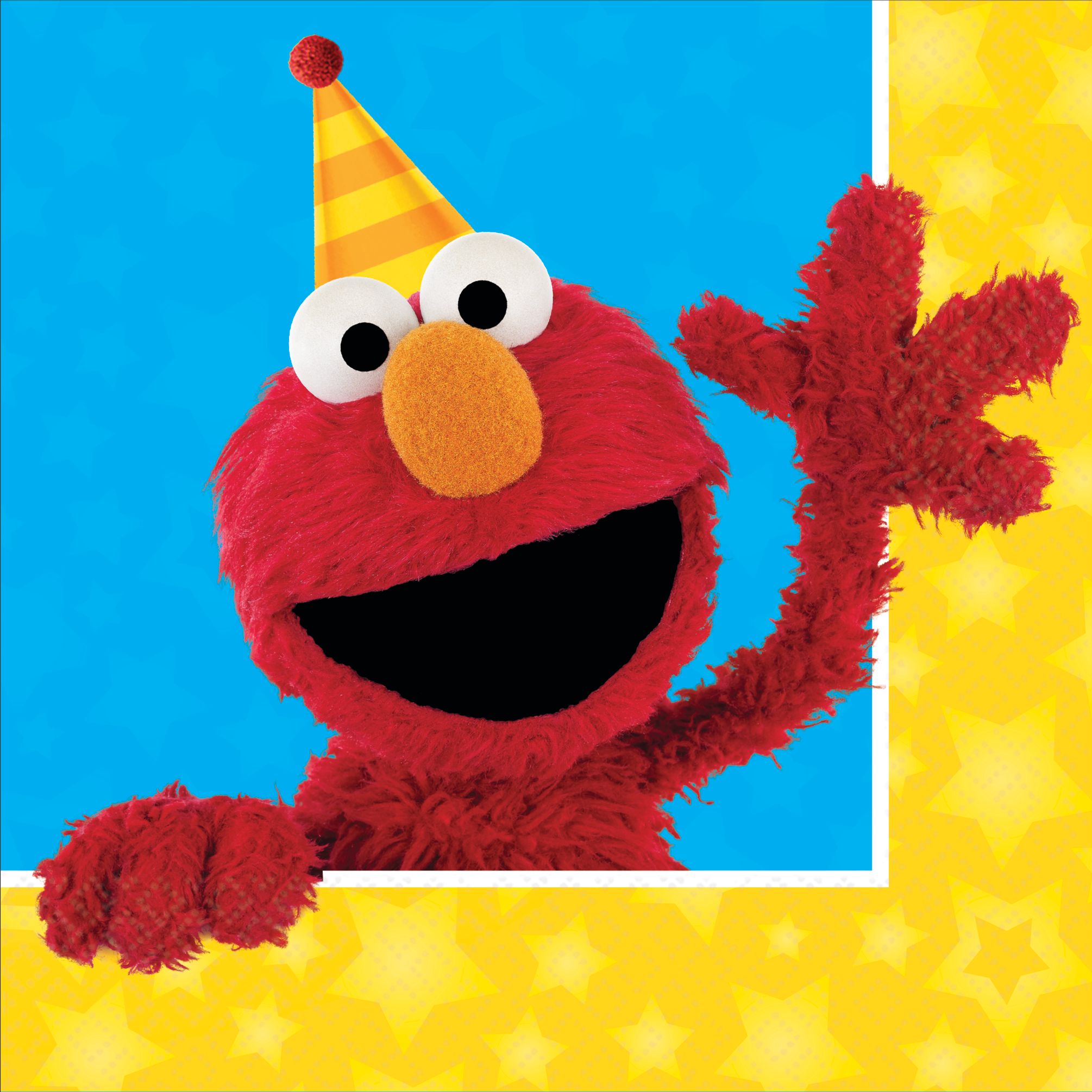 Sesame Street Lunch Paper Napkins, 16-pk Overhead_Flat