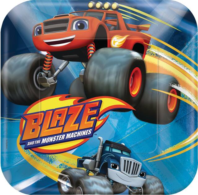 Blaze and the Monster Machines Dessert Plates, 8-pk Overhead_Flat