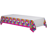 Rainbow Hello Kitty Birthday Party Plastic Table Cover, 54-in x 96-in Front_Three_Fourths_Angled_Left