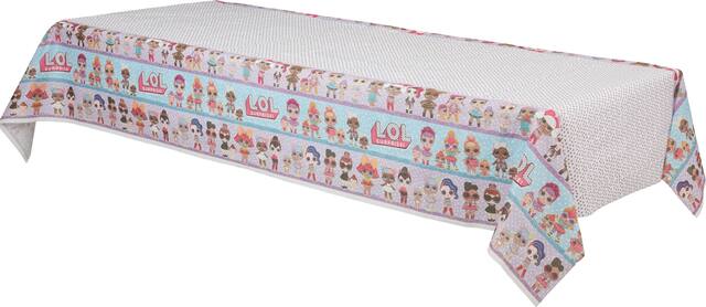 Nappe de table en papier pour fête d'anniversaire, L.O.L. Surprise, 54 x 96 po Front_Angled_Left