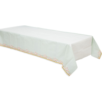Nappe pour mariage, menthe florale Front_Angled_Left