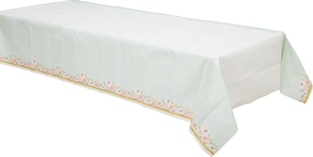 Nappe pour mariage, menthe florale Front_Angled_Left