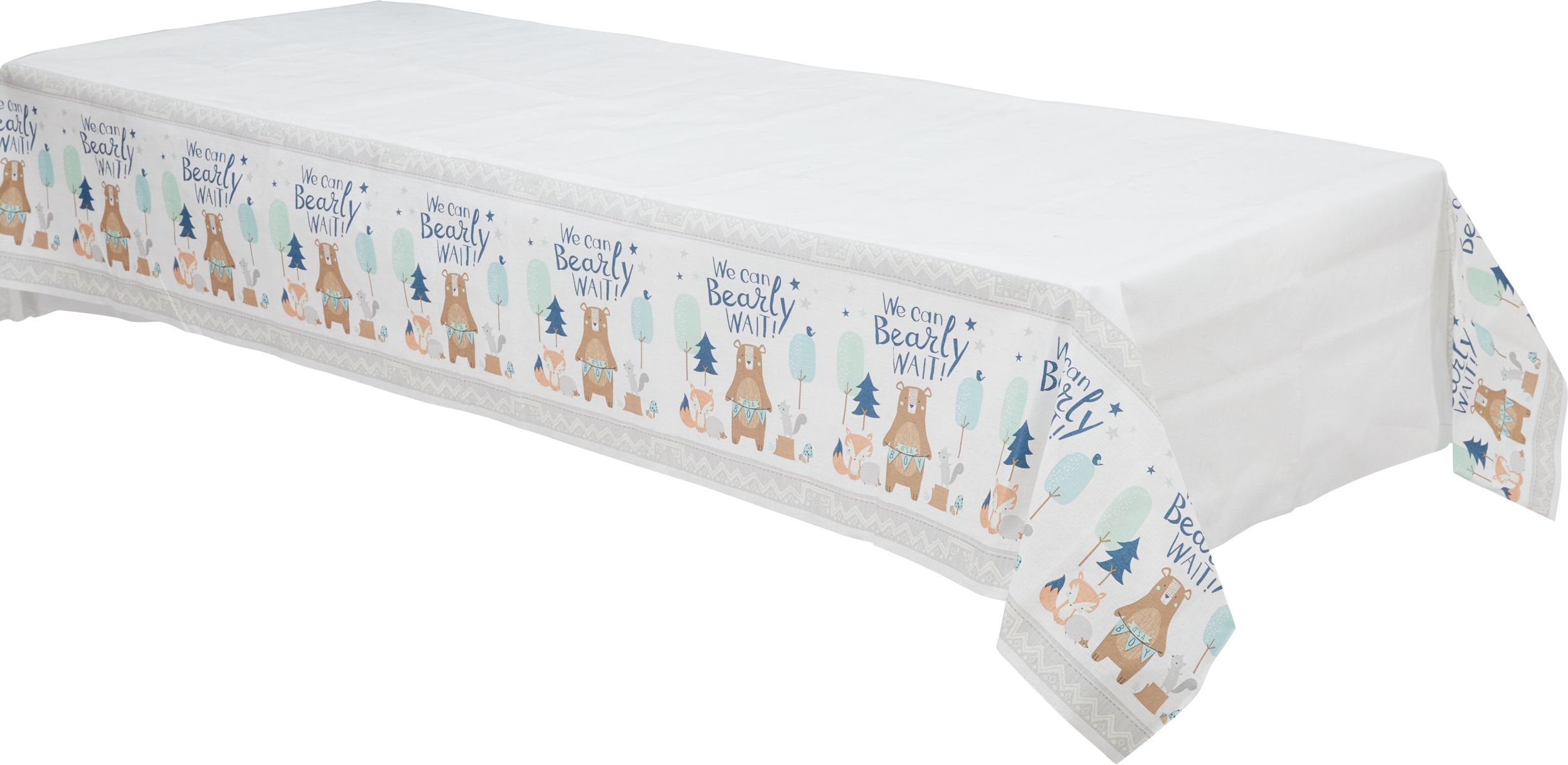Can Bearly Wait Table Cover Front_Angled_Left